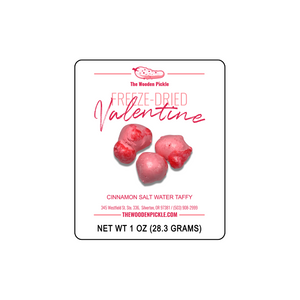 Valentine Freeze Dried Cinnamon Taffy - The Wooden Pickle Freeze Dried Candy