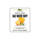 Freeze dried candy Orange Cream taffy label