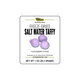 Freeze dried candy Huckleberry taffy label