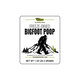 Freeze dried candy Bigfoot poop front label